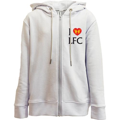 Дитяча худи на блискавці I love LFC 4