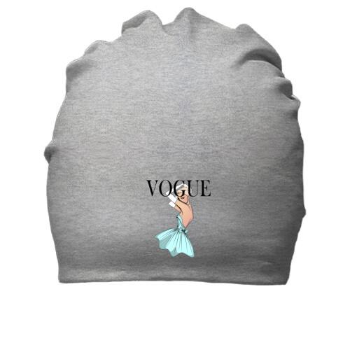 Хлопковая шапка VOGUE blonde girl 2