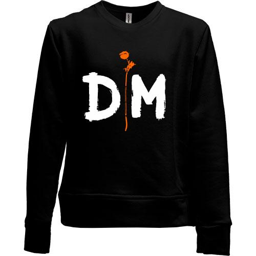 Детский свитшот без начеса Depeche Mode orange rose