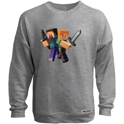 Світшот без начісу Minecraft (Персонажі)