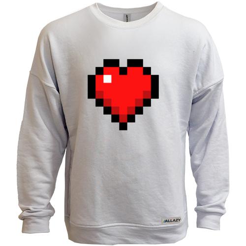 Світшот без начісу Minecraft heart