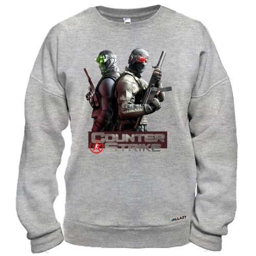 Свитшот с изображением бойцов Counter-Strike и логотипом игры