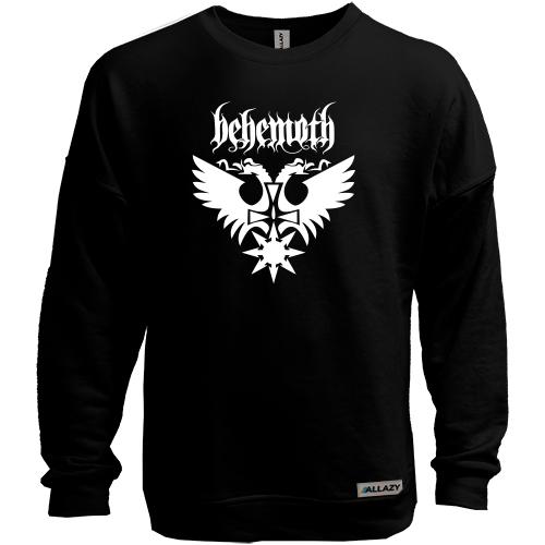 Свитшот без начеса Behemoth лого с крестом (2)