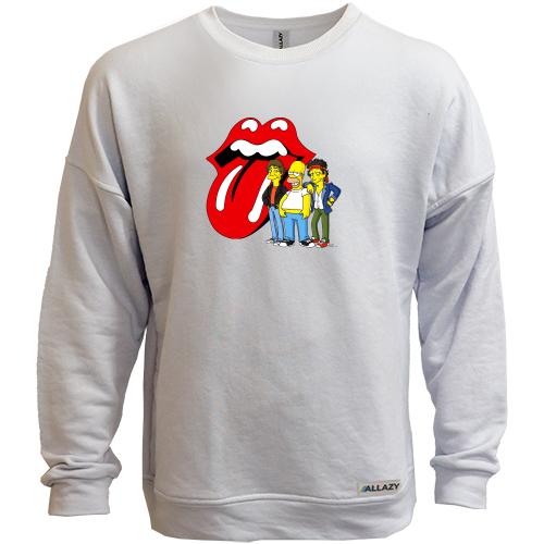 Свитшот без начеса Rolling Stones (Simpsons)