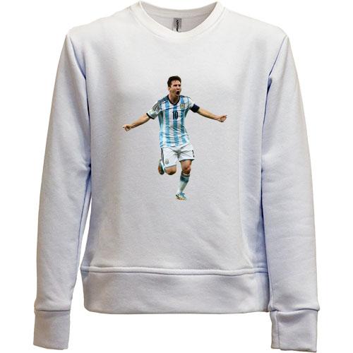 Детский свитшот без начеса c Lionel Messi