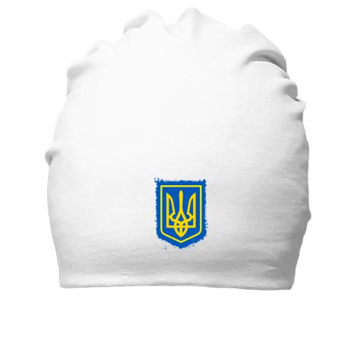 Бавовняна шапка з гербом України (2) АРТ