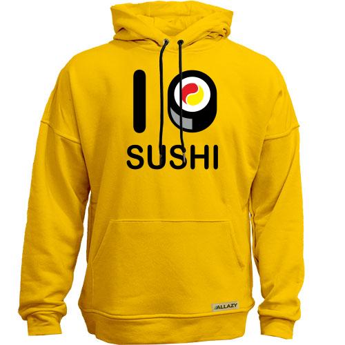 Худи без начеса Я люблю суши