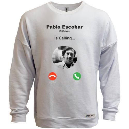 Світшот без начісу Pablo Escobar is calling
