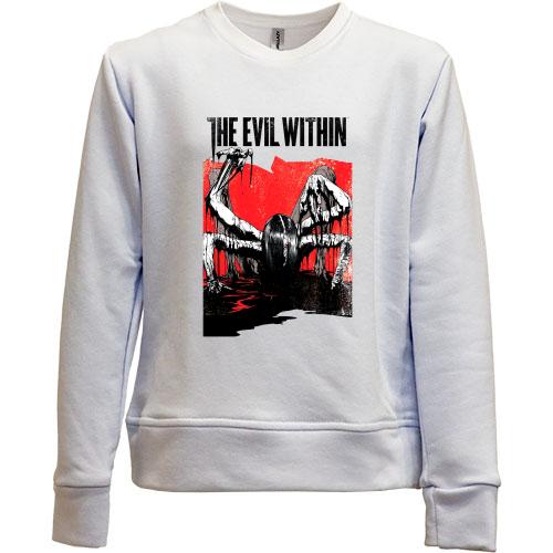 Детский свитшот без начеса с обложкой The Evil Within