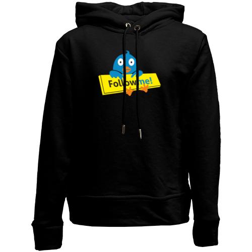 Дитячій худі без флісу Follow me (Твиттер)
