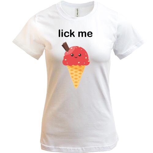 Футболка Lick me