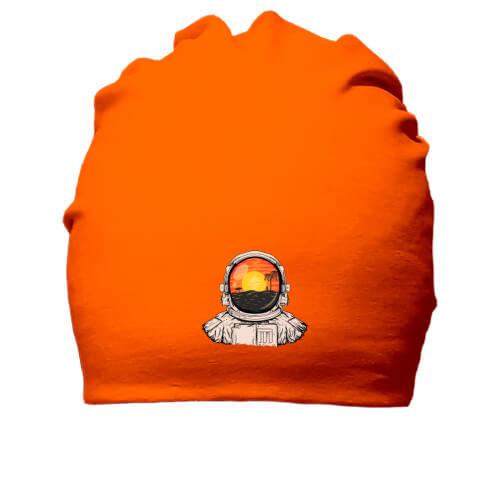 Хлопковая шапка с космонавтом 