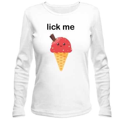 Лонгслив Lick me