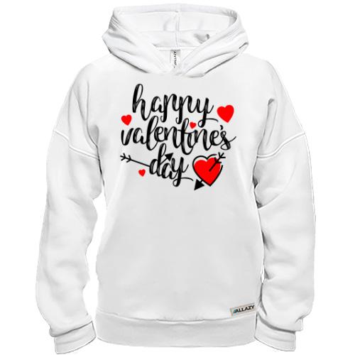 Худи BASE с надписью Happy Valentine's Day