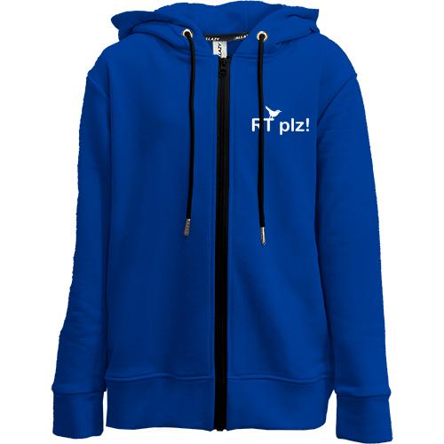 Детская худи на молнии Twitter RT PLZ!