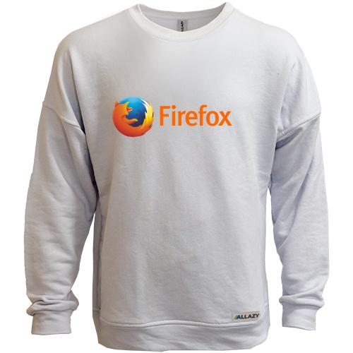 Свитшот без начеса с логотипом Firefox