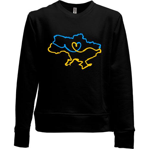 Дитячий світшот без начісу 