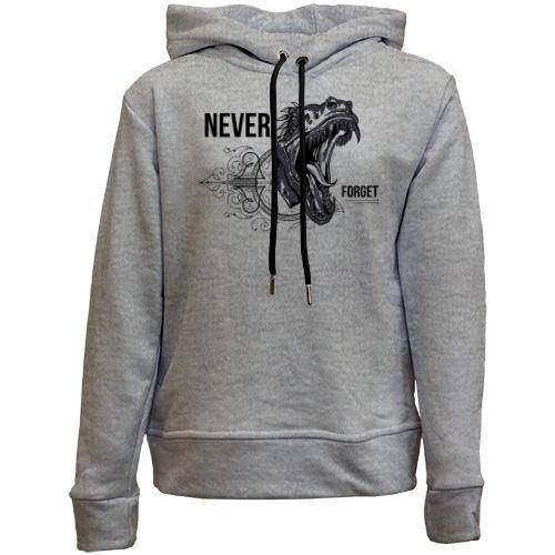 Дитячій худі без флісу Never forget Dinosaur