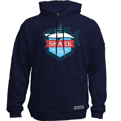 Худи без начісу Shark king of the oceans