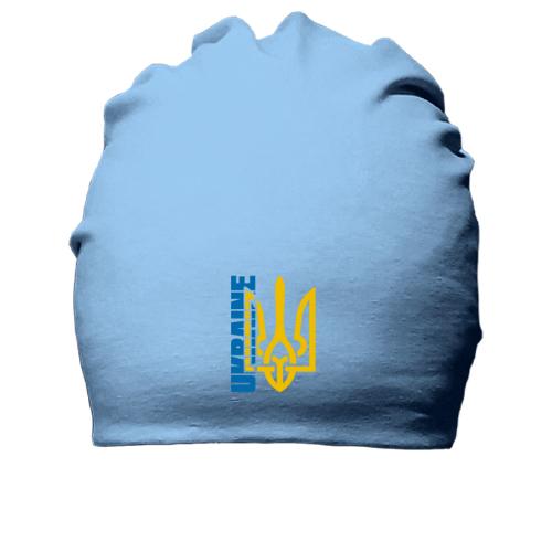 Хлопковая шапка с тризубом 