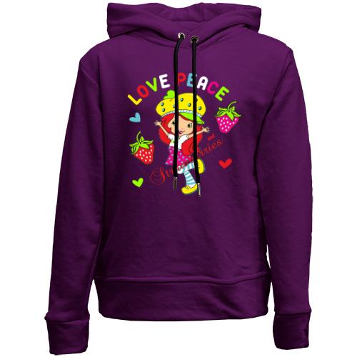 Детский худи без флиса strawberry