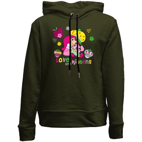 Детский худи без флиса strawberry