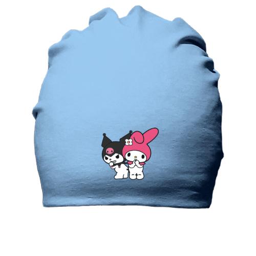 Хлопковая шапка с Kuromi & My melody