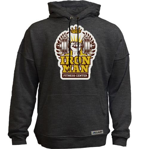 Худи без начеса fitness center iron man