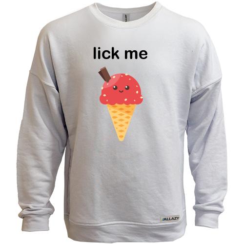 Світшот без начісу Lick me