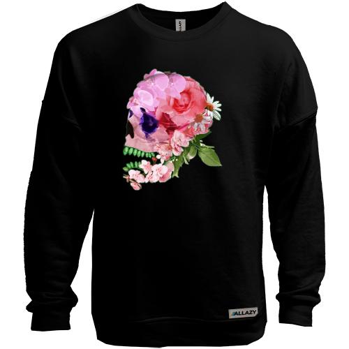 Свитшот без начеса Rose skull