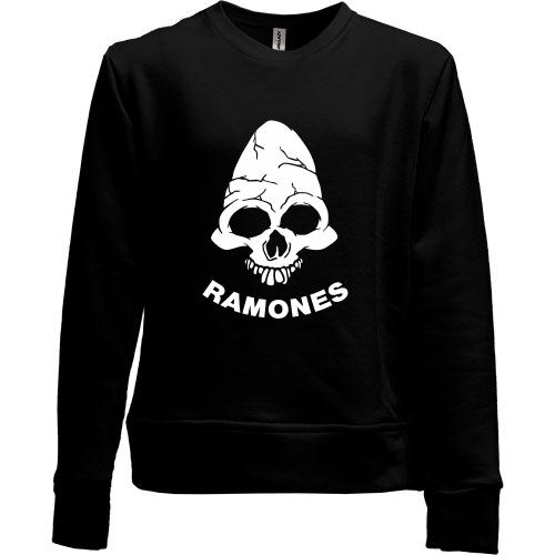Дитячий світшот без начісу Ramones (з черепом)