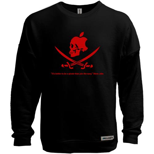 Свитшот без начеса c Веселым Роджером (Apple style)