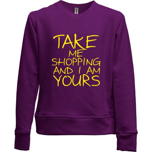 Дитячий світшот без начісу Take me shopping