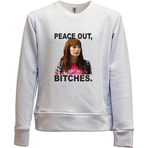 Дитячий світшот без начісу з Чарлі - Peace out, bitches