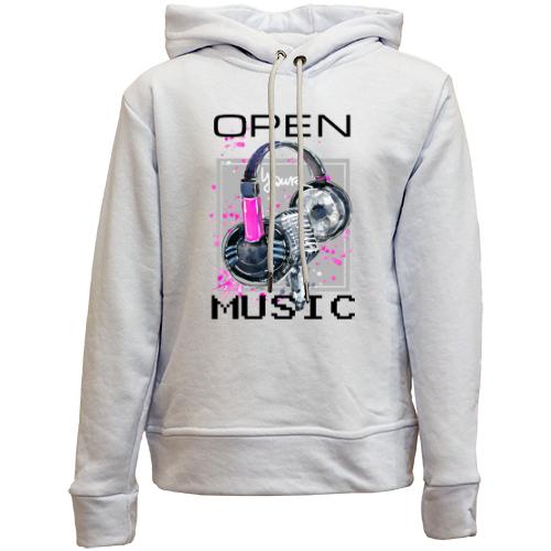 Детский худи без флиса Open your music (3)