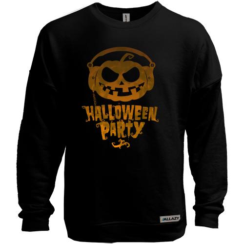 Свитшот без начеса с надписью Halloween Party