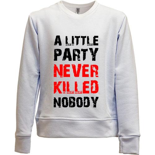 Детский свитшот без начеса A little party