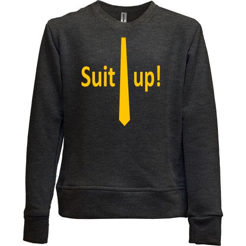 Детский свитшот без начеса suit up