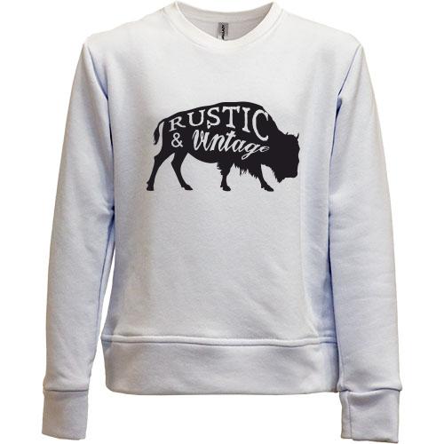 Детский свитшот без начеса rustic & vintage