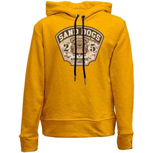 Детский худи без флиса Sand dogs armored division