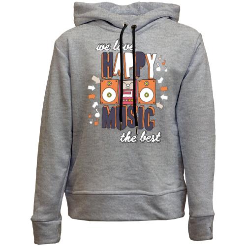Дитячій худі без флісу We love happy music the best
