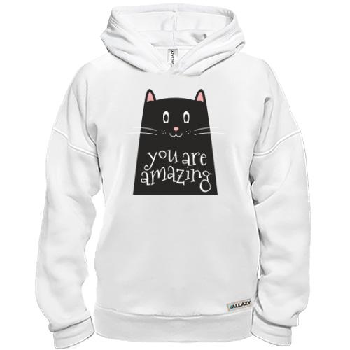 Худі BASE Black Cat Чорний кіт