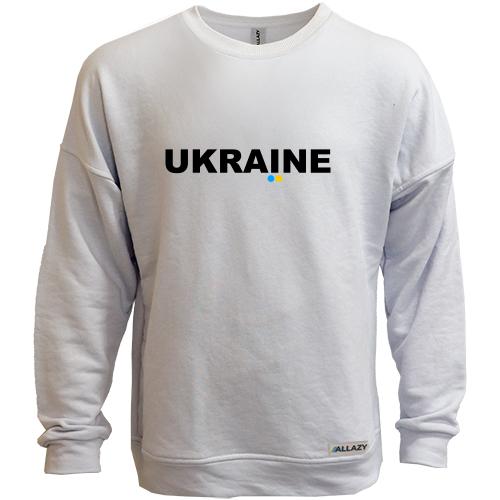 Свитшот без начеса Ukraine (надпись)