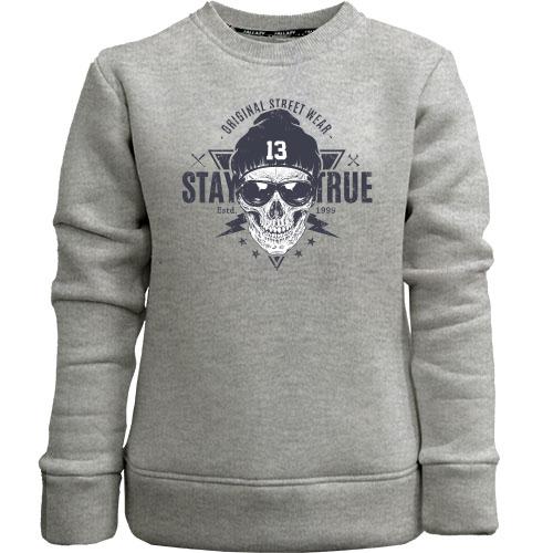 Дитячий світшот без начісу stay true