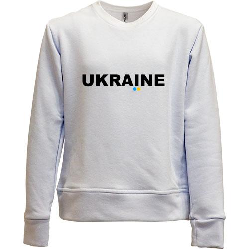 Дитячий світшот без начісу Ukraine (напис)