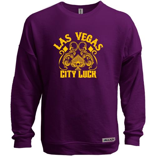 Світшот без начісу Las Vegas City Luck