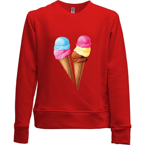 Детский свитшот без начеса Sweet Ice Cream