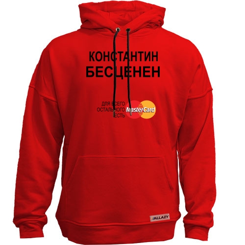 Худи без начеса с надписью 
