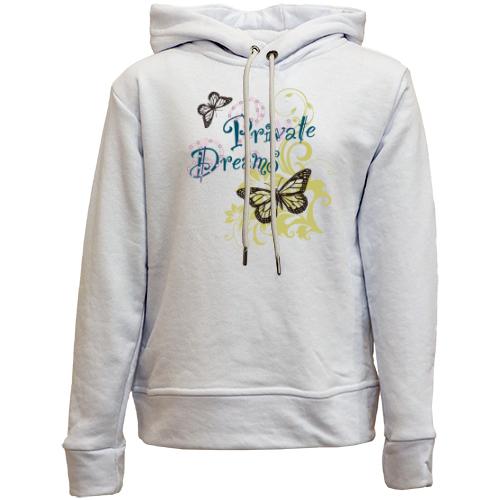 Детский худи без флиса Private Dreams butterfly