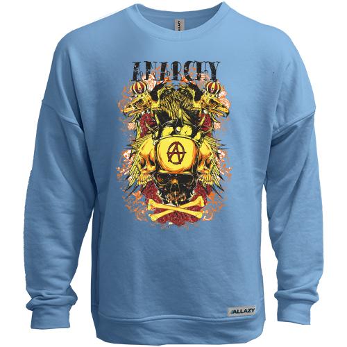 Свитшот без начеса anarchy golden skull